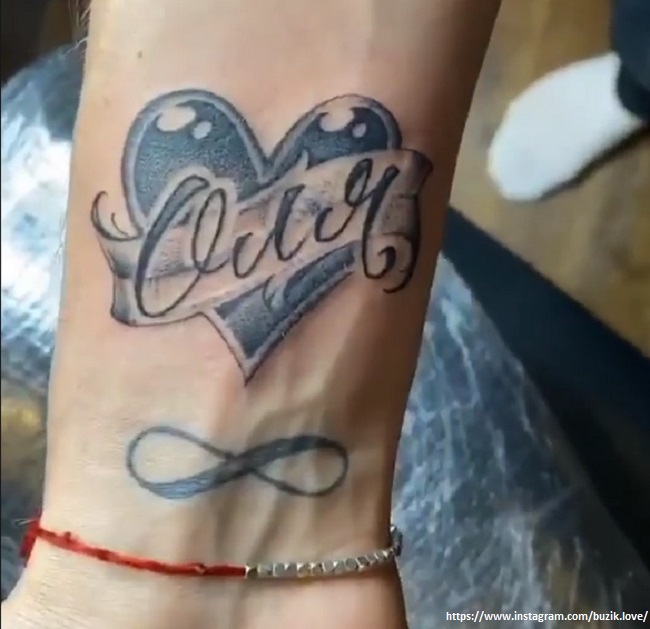 Любимый Ольги Бузовой набила татуировку с ее именем  