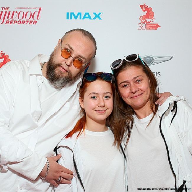 Мария Голубкина и Борис Ливанов с дочерью