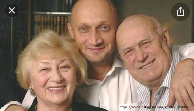Гоша Куценко с родителями 