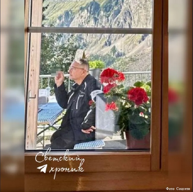 Константин Меладзе отдыхает в горах Швейцарии