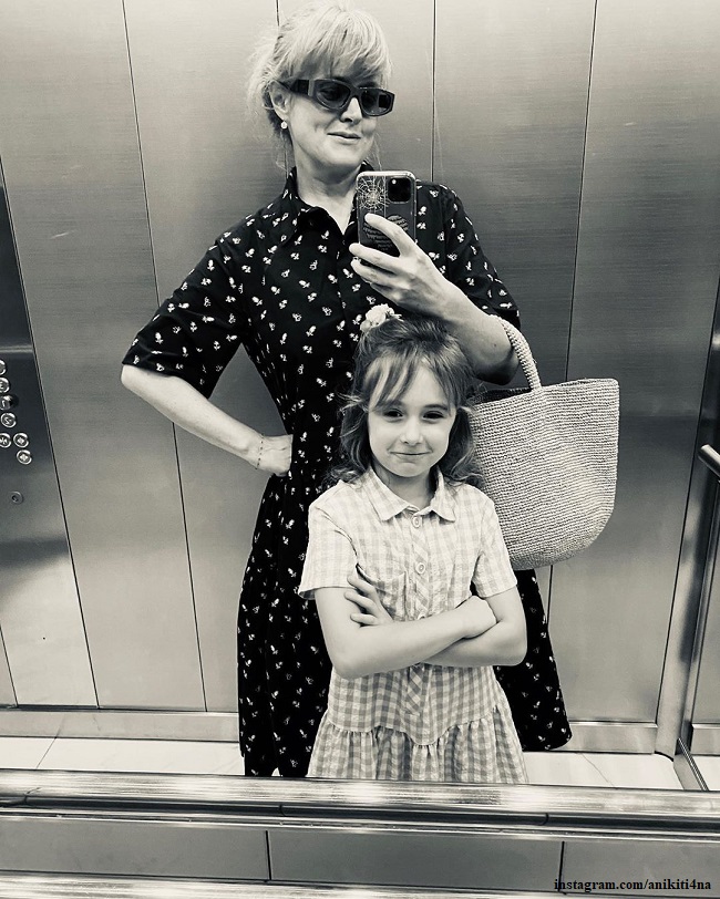 Анна Михалкова с дочерью Лидой