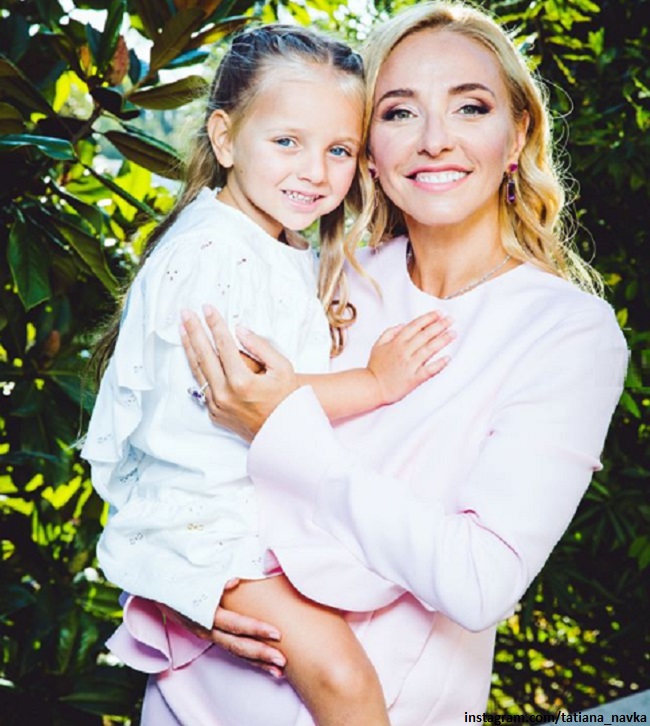 Татьяна Навка с дочерью 
