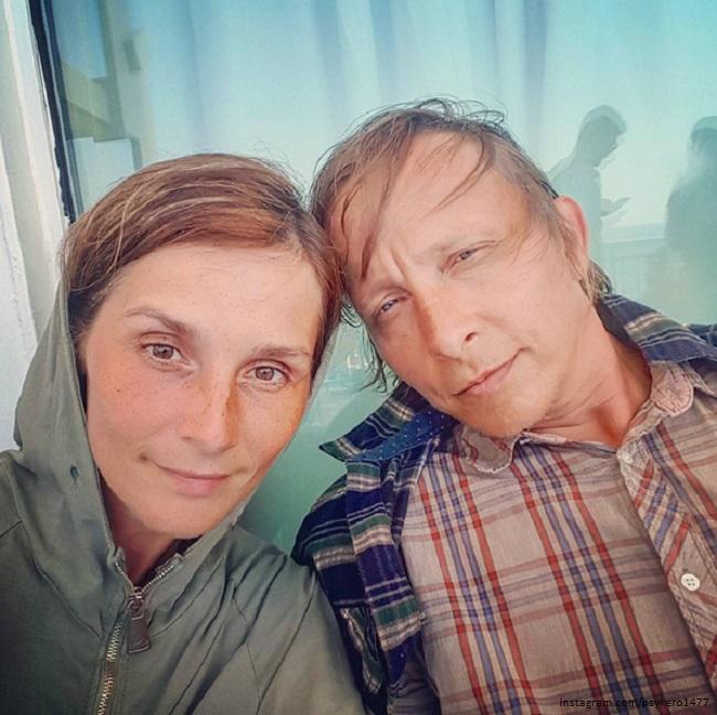 Иван Охлобыстин с женой 