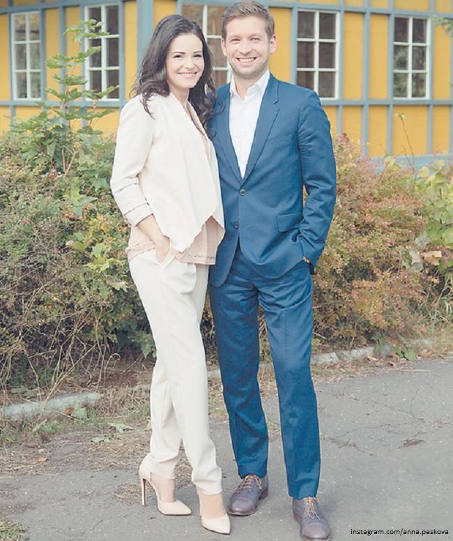 Анна Пескова с мужем 