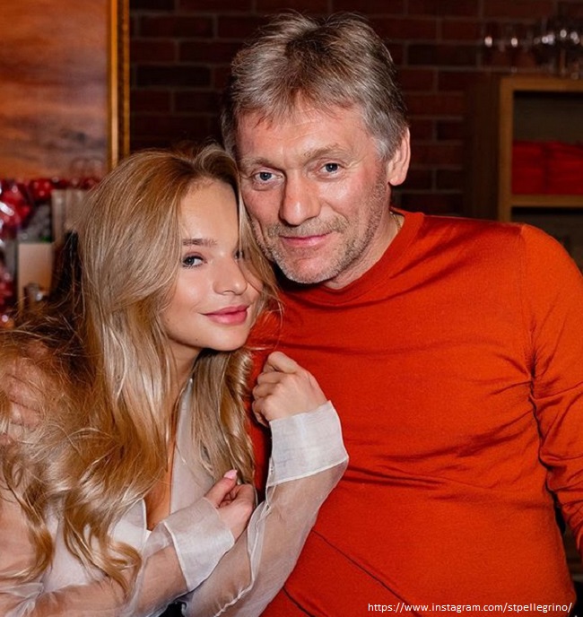 Дмитрий Песков с дочерью 
