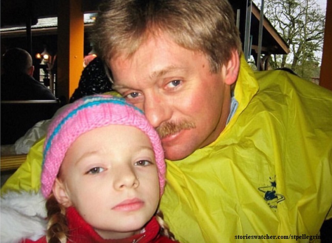 Дмитрий Песков с дочерью - фото из архива Runews.biz - ««Instagram» запрещённая организация на территории РФ»