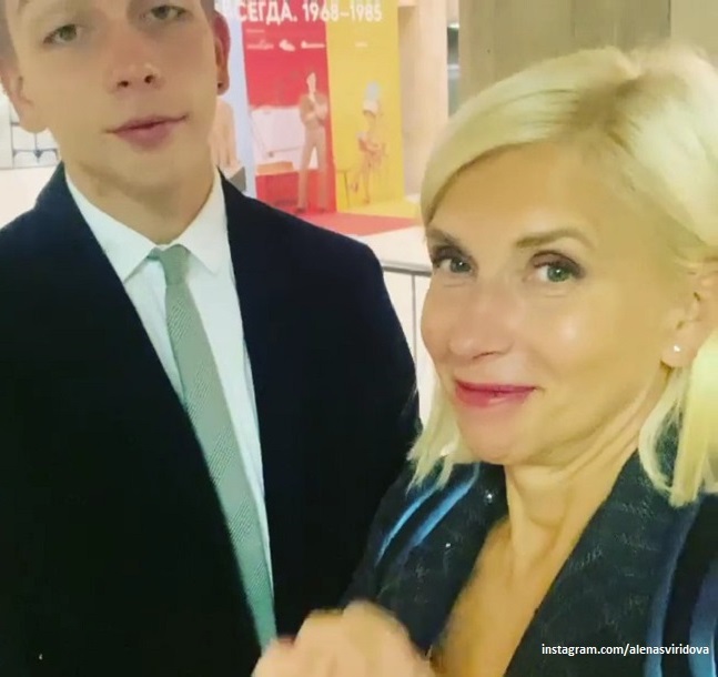 Алена Свиридова с сыном Григорием