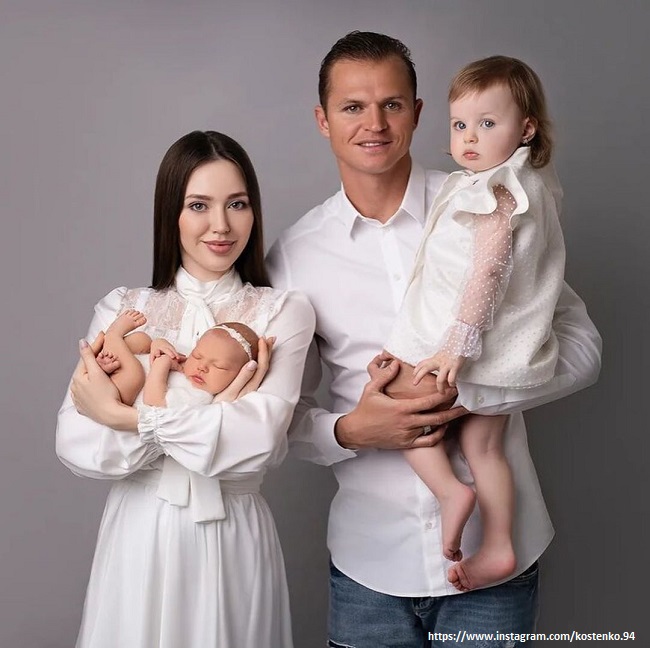Дмитрий Тарасов с семьей 