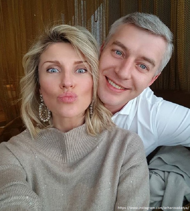 Екатерина Архарова с мужем 