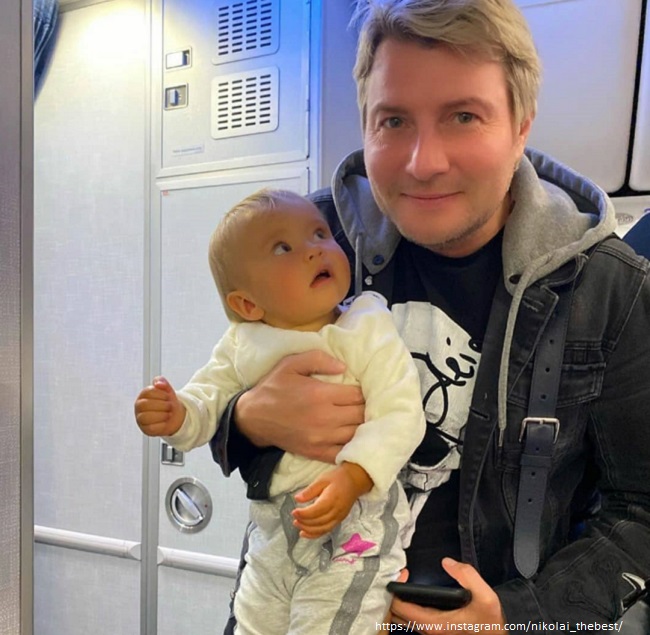 Николай Басков с младенцем 