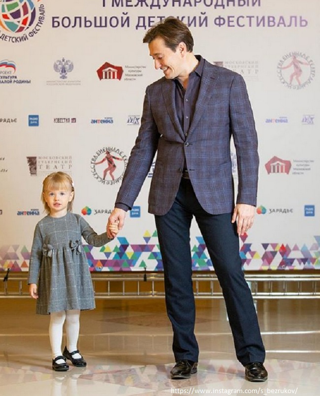 Сергей Безруков с дочерью 
