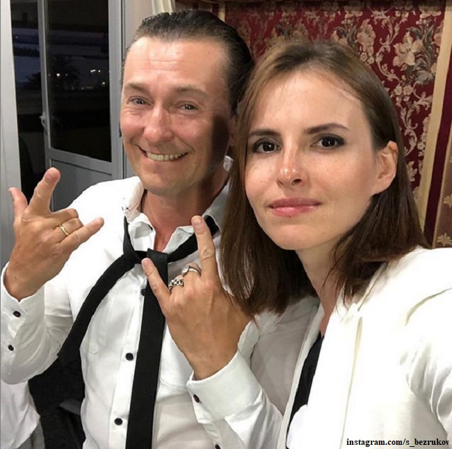 Сергей Безруков с женой 