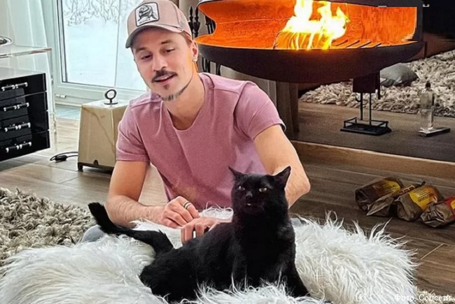 Дима Билан с котом Соломоном