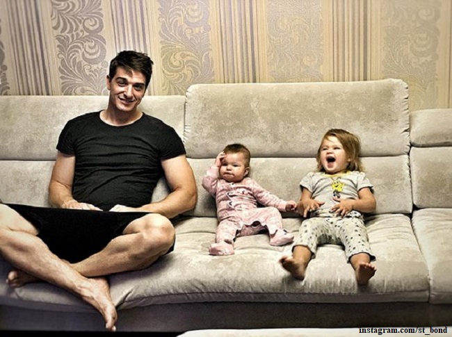 Станислав Бондаренко с дочерьми