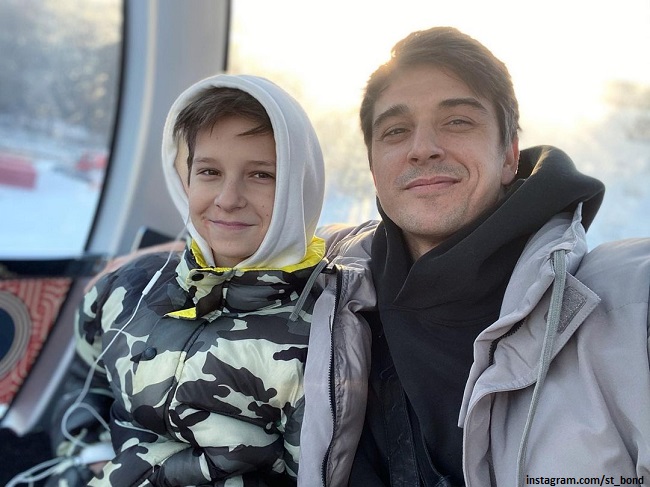 Стас Бондаренко с сыном Марком