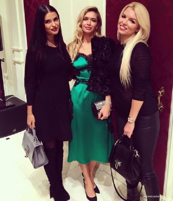 Вера Брежнева с подругами на открытии бутика Dolce&Gabbana