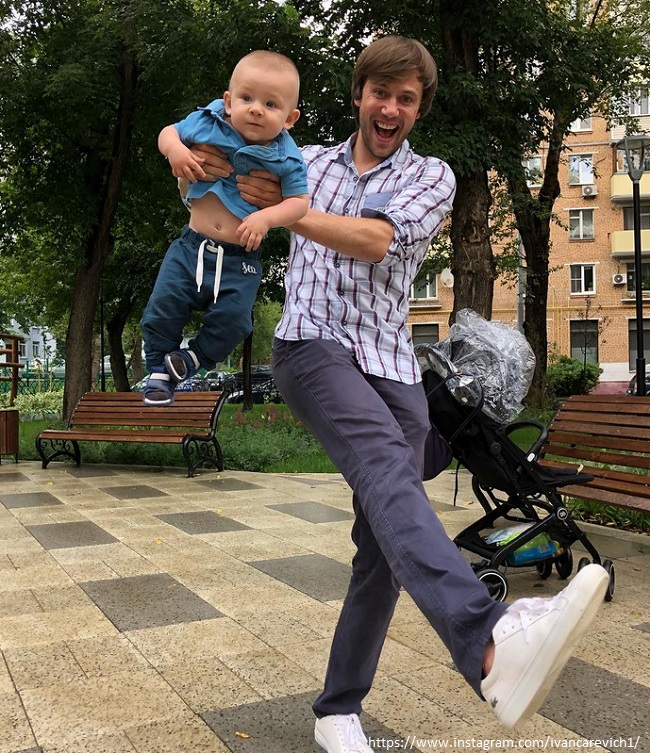Иван Жидков с сыном 