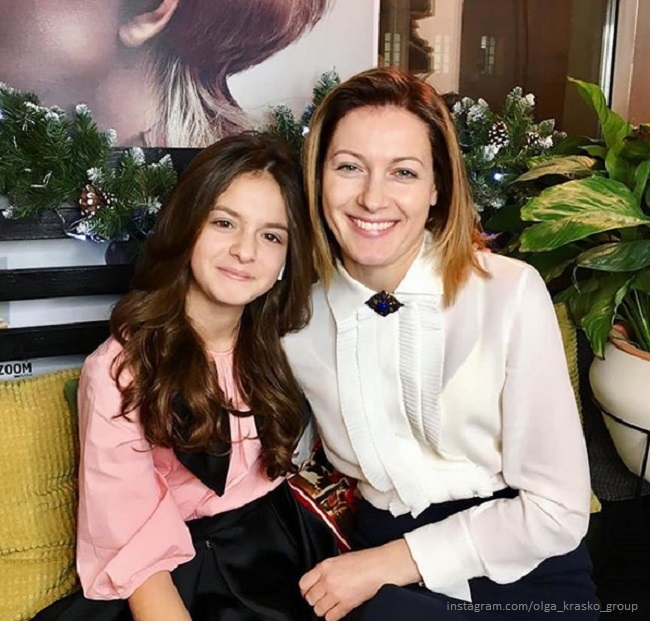 Ольга Красько с дочерью Олесей