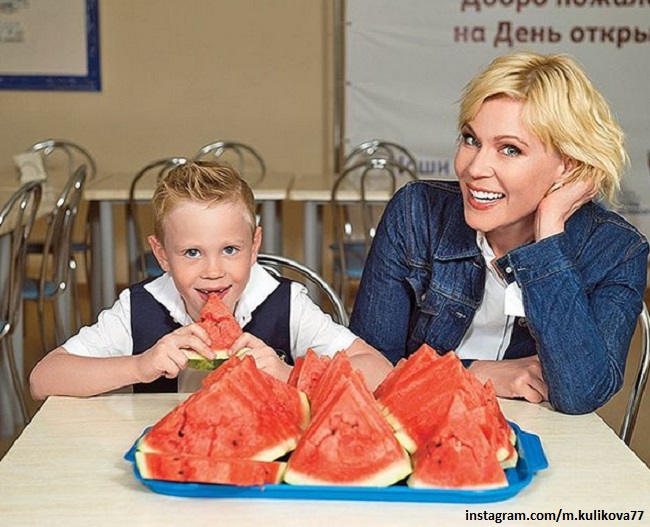 Мария Куликова с сыном Ваней