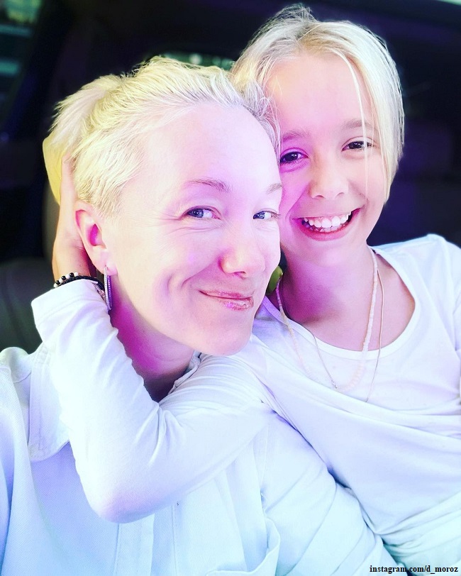Дарья Мороз с дочерью 