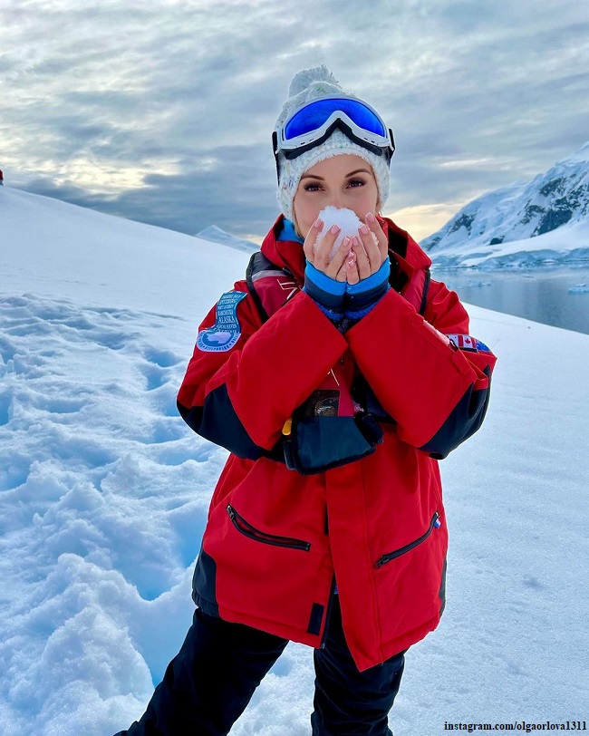 Ольга Орлова в Антарктиде