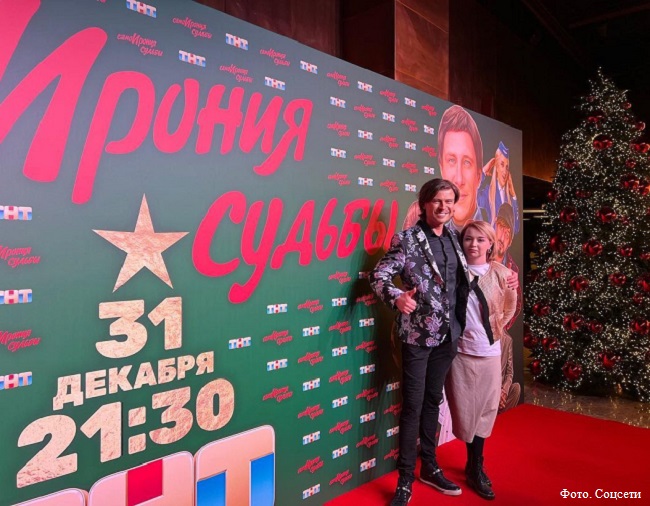Прохор Шаляпин и Елена Королева на премьере