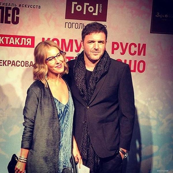 Максим Виторган с бывшей женой 