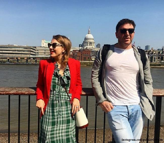 Максим Виторган опубликовал трогательный снимок с Ксенией Собчак в Лондоне