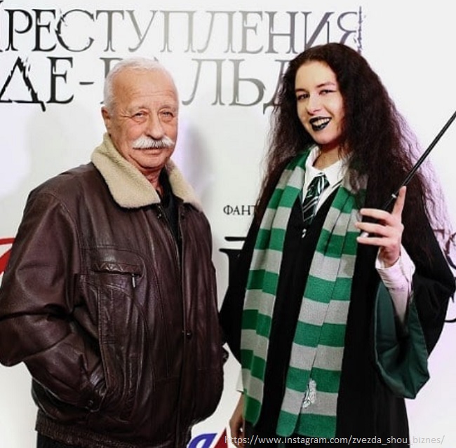 Леонид Якубович с дочерью 