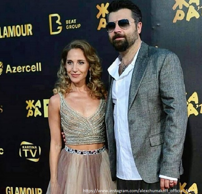 Алексей Чумаков с женой 